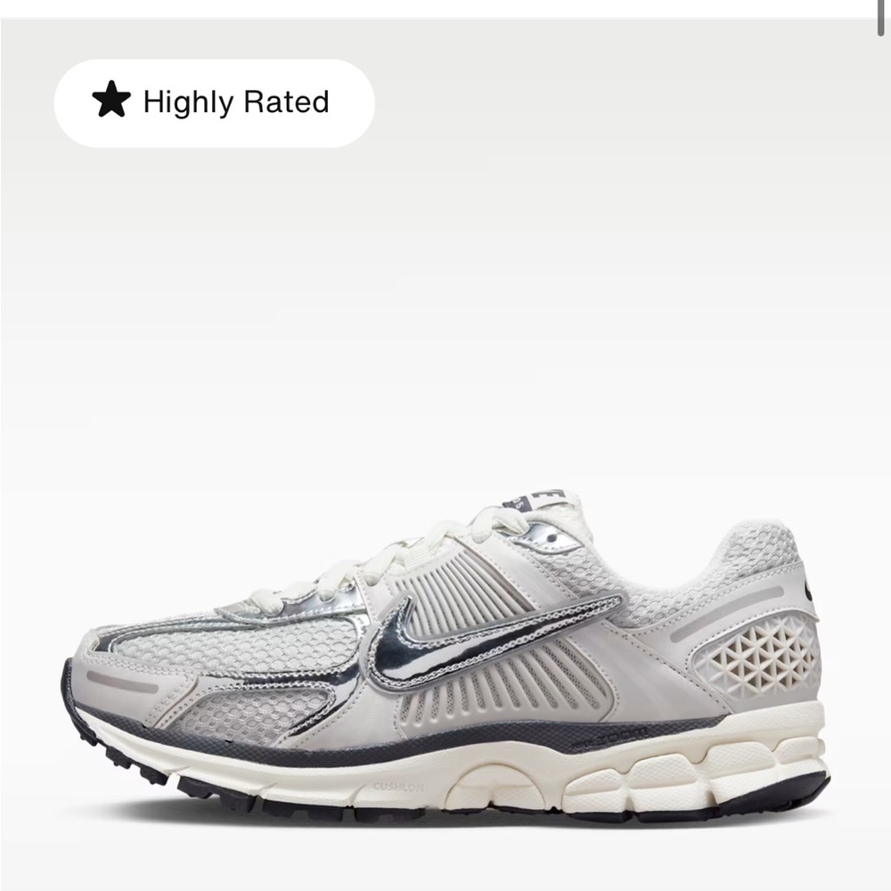 Nike WOMEN White and Gray Sneakers Nike Zoom Vomero 5